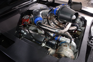 Illustration for article titled The Stupidest V8 Turbo Setup Ever.
